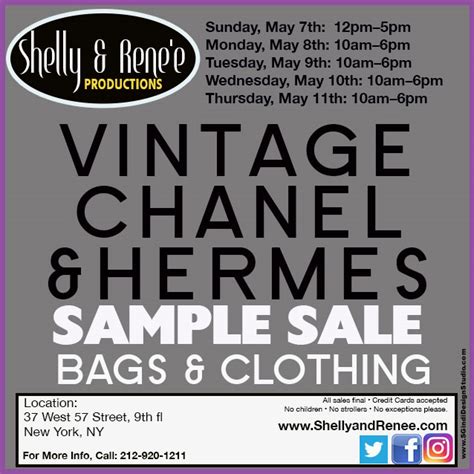 vintage chanel & hermes sample sale